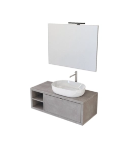 Mobile bagno 'tintoretto' cemento, 110 cm